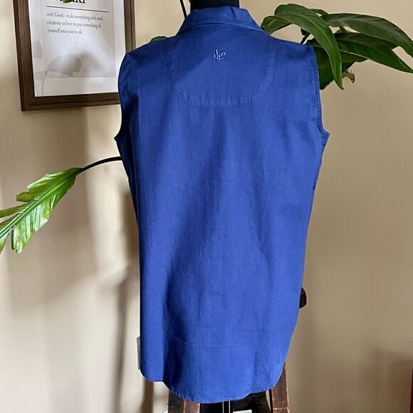 VINTAGE NASCAR Rusty Wallace Sleeveless Button Down - Picture 6 of 12